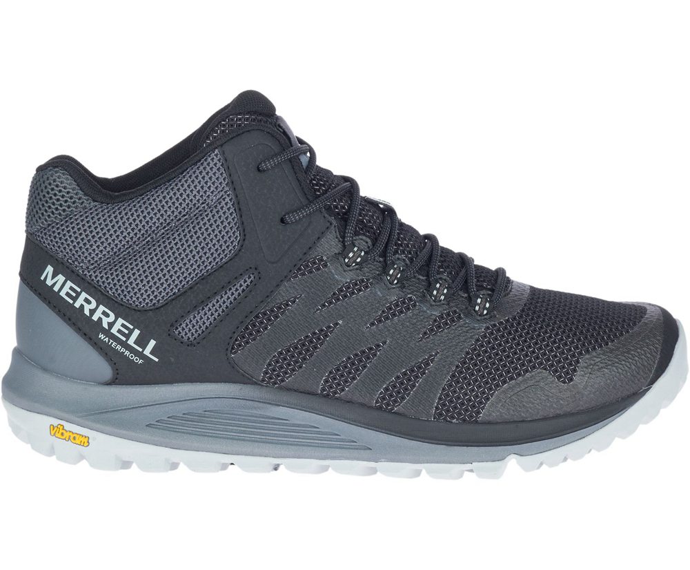 Merrell Work Shoes Black - Nova 2 Mid Waterproof Wide Width - Mens 78PSVGDNT